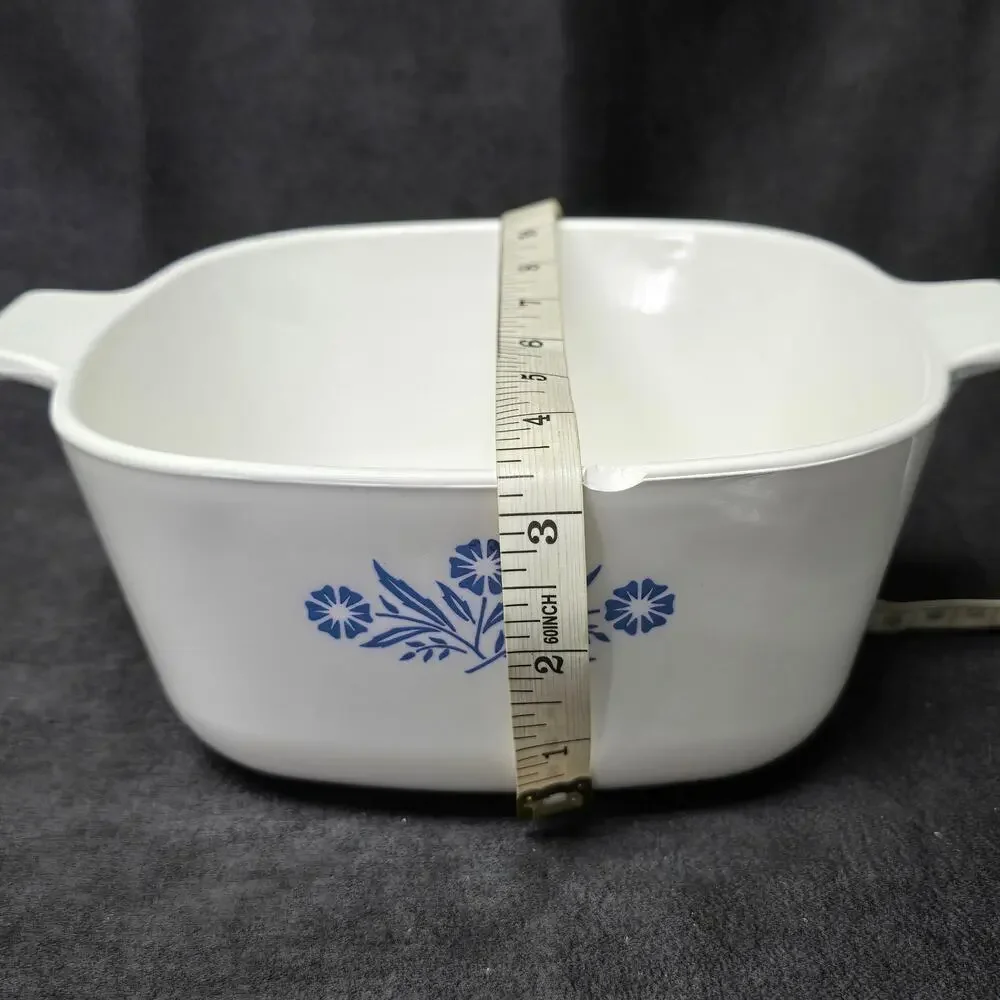 CorningWare Blue Cornflower 1.5 QT. Stoneware Casserole Dish A2 & Glass Lid Bake